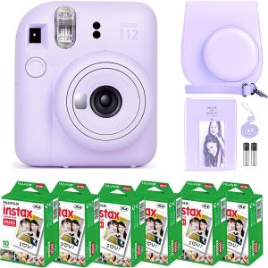 Fujifilm Instax Mini 7+ Camera, Easy to Operate, Portable, Handy Selfie Mirror, Polaroid Camera, Perfect for Beginners and Experts, Sleek and Stylish Design - Light Blue (Renewed)