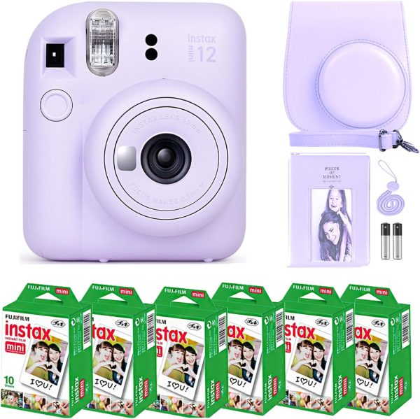 Fujifilm Instax Mini 7+ Camera, Easy to Operate, Portable, Handy Selfie Mirror, Polaroid Camera, Perfect for Beginners and Experts, Sleek and Stylish Design - Light Blue (Renewed)