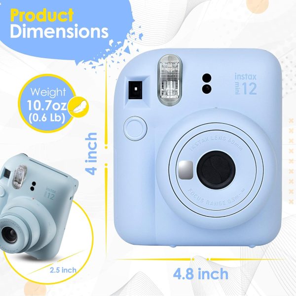 Fujifilm Instax Mini 7+ Camera, Easy to Operate, Portable, Handy Selfie Mirror, Polaroid Camera, Perfect for Beginners and Experts, Sleek and Stylish Design - Light Blue (Renewed) - Image 4