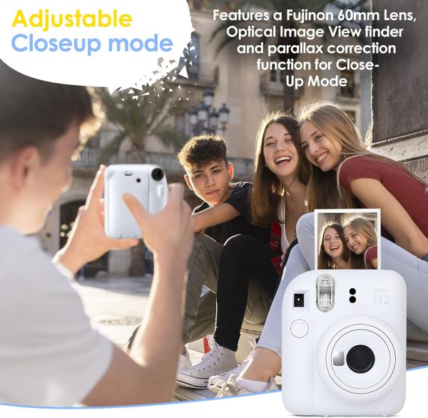 Fujifilm Instax Mini 7+ Camera, Easy to Operate, Portable, Handy Selfie Mirror, Polaroid Camera, Perfect for Beginners and Experts, Sleek and Stylish Design - Light Blue (Renewed) - Image 5