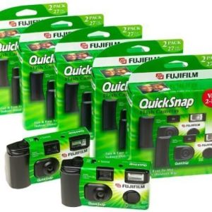 Fujifilm QuickSnap Flash 400 One Time Use 35mm Camera with Flash, 27 Exposures, (5, 2-Packs)